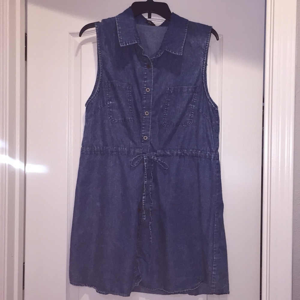 1x Super Soft Denim Sleeveless Dress
